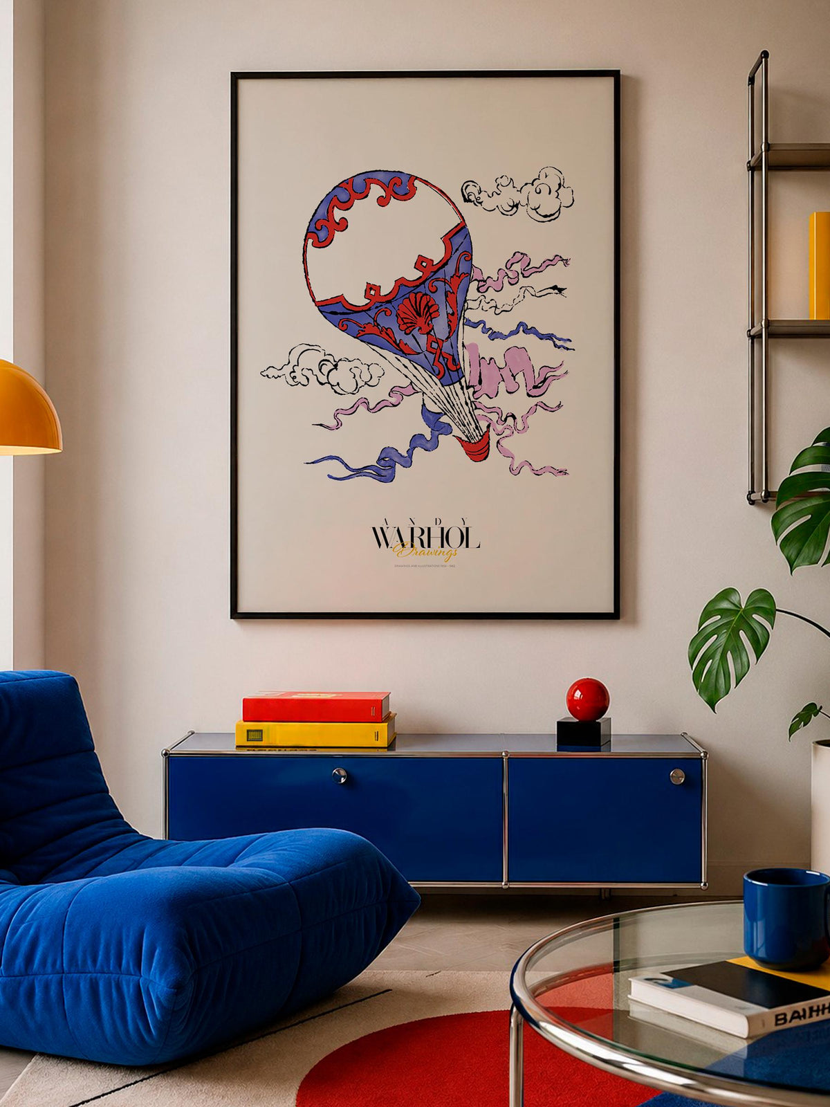 Hot Air Balloon Warhol Drawings mockup 5