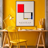 Composition YRBBG - MONDRIAN Collection | Printed Canvas & Matte Paper Wall Art