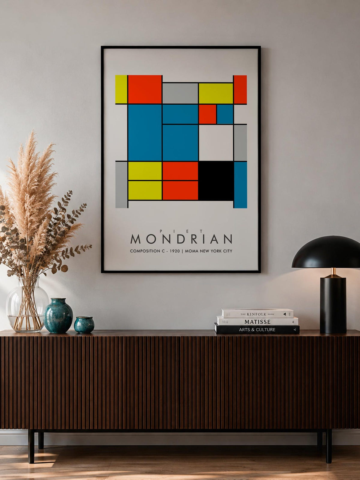 Composition C - MONDRIAN Collection | Printed Canvas & Matte Paper Wall Art