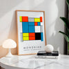 Composition C - MONDRIAN Collection | Printed Canvas & Matte Paper Wall Art