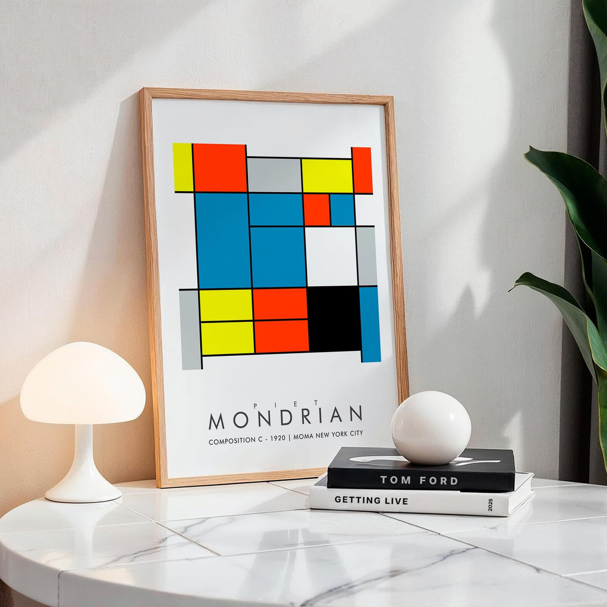 Composition C - MONDRIAN Collection | Printed Canvas & Matte Paper Wall Art