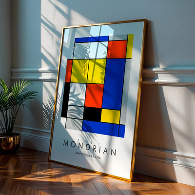 Composition B - MONDRIAN Collection | Printed Canvas & Matte Paper Wall Art