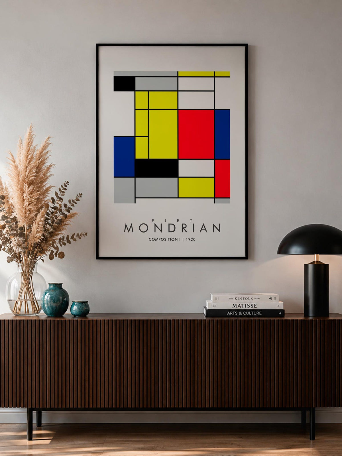 Composition I - MONDRIAN Collection | Printed Canvas & Matte Paper Wall Art