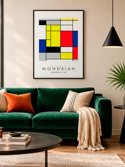 Composition I - MONDRIAN Collection | Printed Canvas & Matte Paper Wall Art