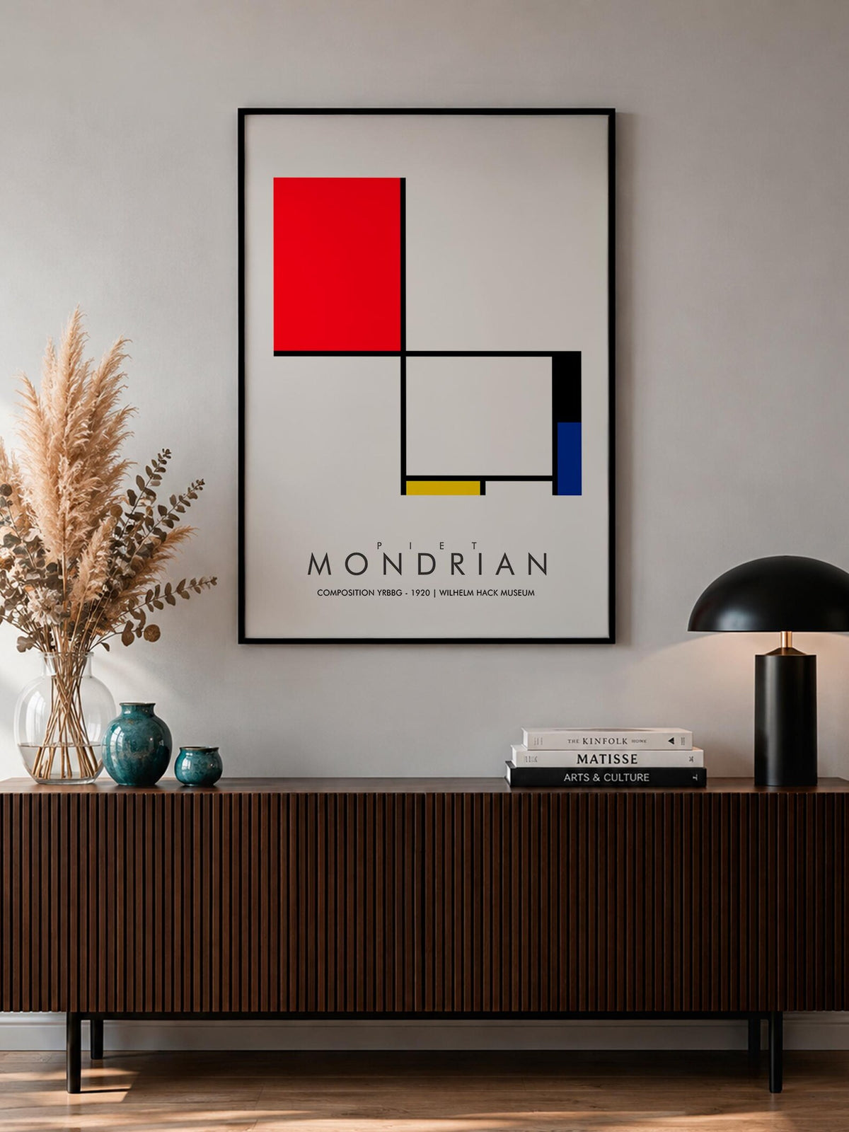Composition YRBBG - MONDRIAN Collection | Printed Canvas & Matte Paper Wall Art