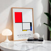 Composition YRBBG - MONDRIAN Collection | Printed Canvas & Matte Paper Wall Art