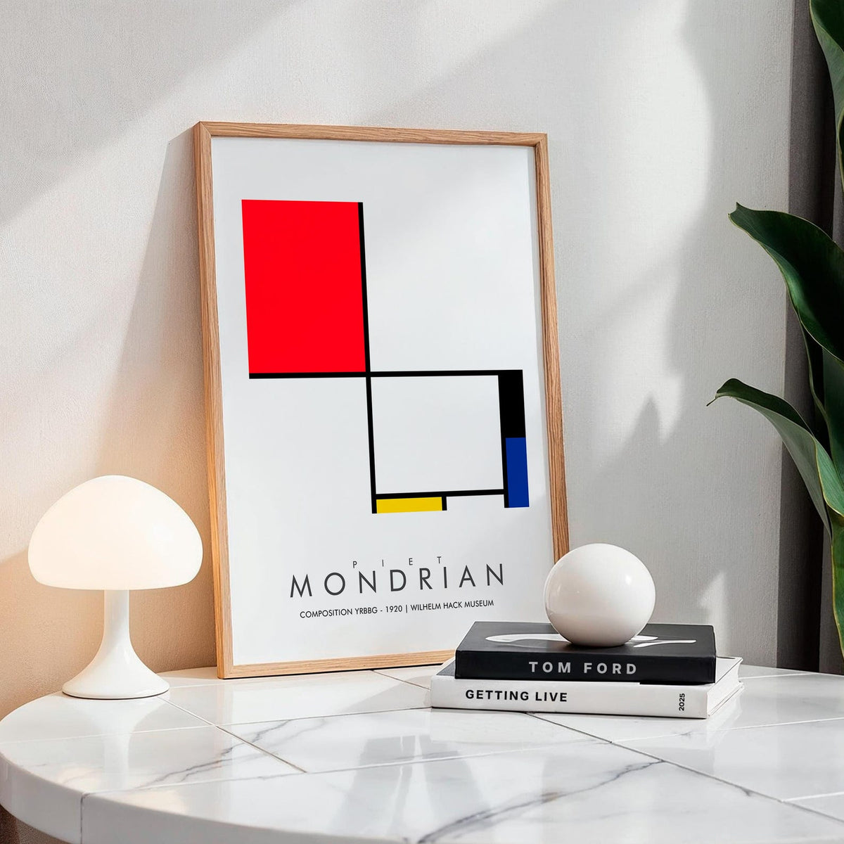 Composition YRBBG - MONDRIAN Collection | Printed Canvas & Matte Paper Wall Art