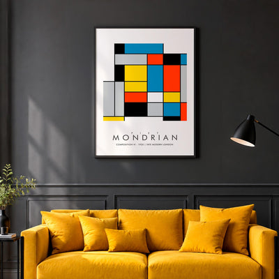 Composition VI - MONDRIAN Collection | Printed Canvas & Matte Paper Wall Art