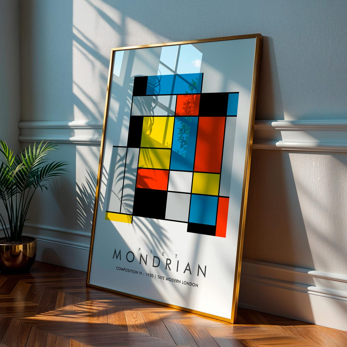 Composition VI - MONDRIAN Collection | Printed Canvas & Matte Paper Wall Art