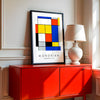 Composition B - MONDRIAN Collection | Printed Canvas & Matte Paper Wall Art