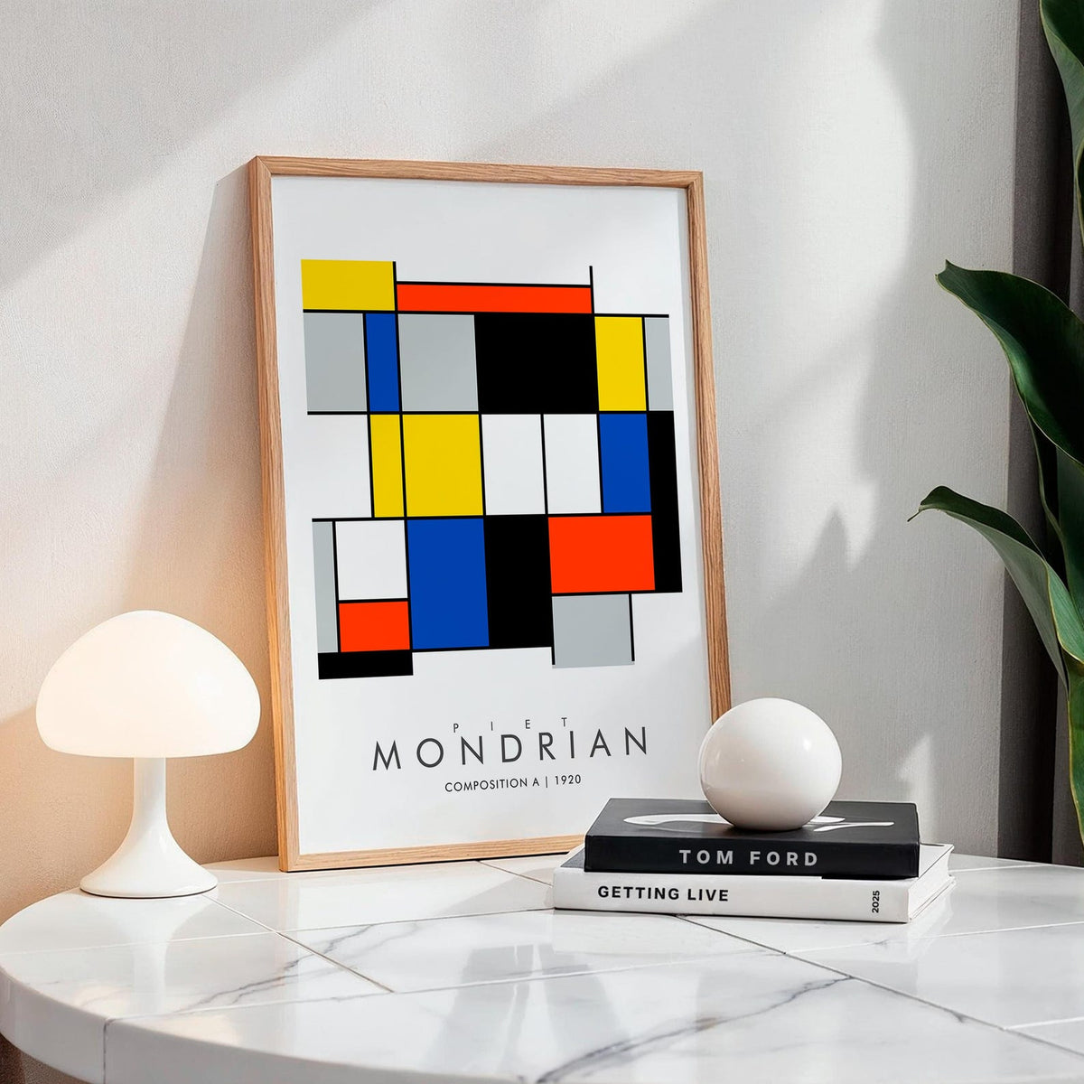 Composition A - MONDRIAN Collection | Printed Canvas & Matte Paper Wall Art