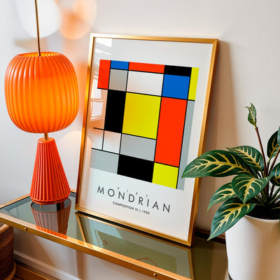 Composition III - MONDRIAN Collection | Printed Canvas & Matte Paper Wall Art