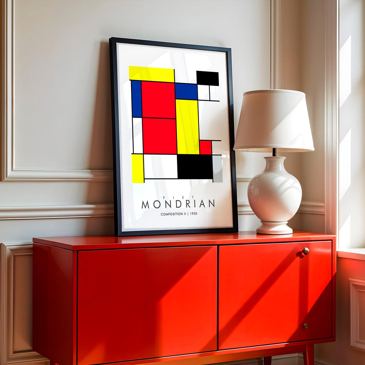 Composition II - MONDRIAN Collection | Printed Canvas & Matte Paper Wall Art