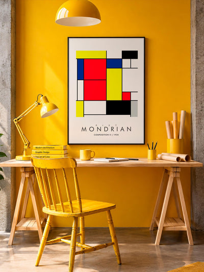 Composition II - MONDRIAN Collection | Printed Canvas & Matte Paper Wall Art