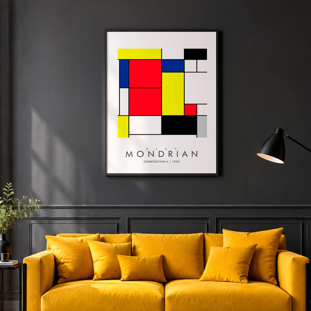 Composition II - MONDRIAN Collection | Printed Canvas & Matte Paper Wall Art