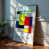 Composition I - MONDRIAN Collection | Printed Canvas & Matte Paper Wall Art