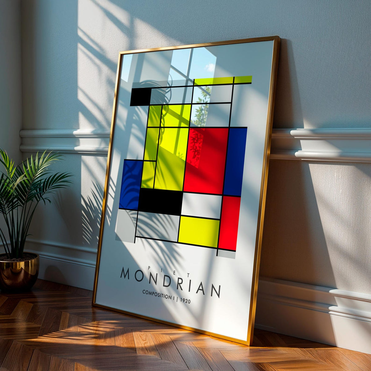 Composition I - MONDRIAN Collection | Printed Canvas & Matte Paper Wall Art