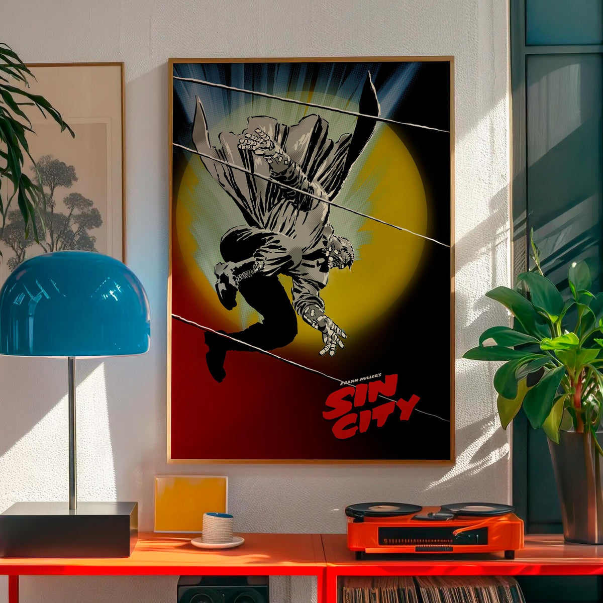 Marv in Action - SIN CITY Collection | Printed Canvas & Matte Paper Wall Art