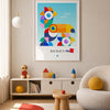 Birds paper print in room