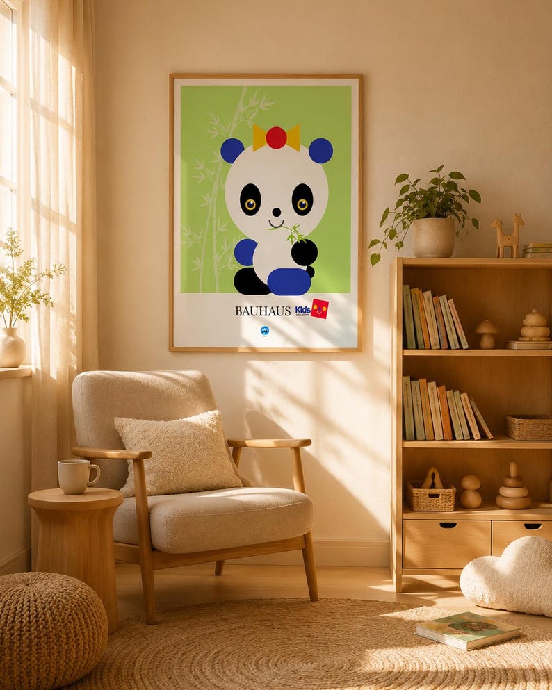 Baby Panda paper print detail