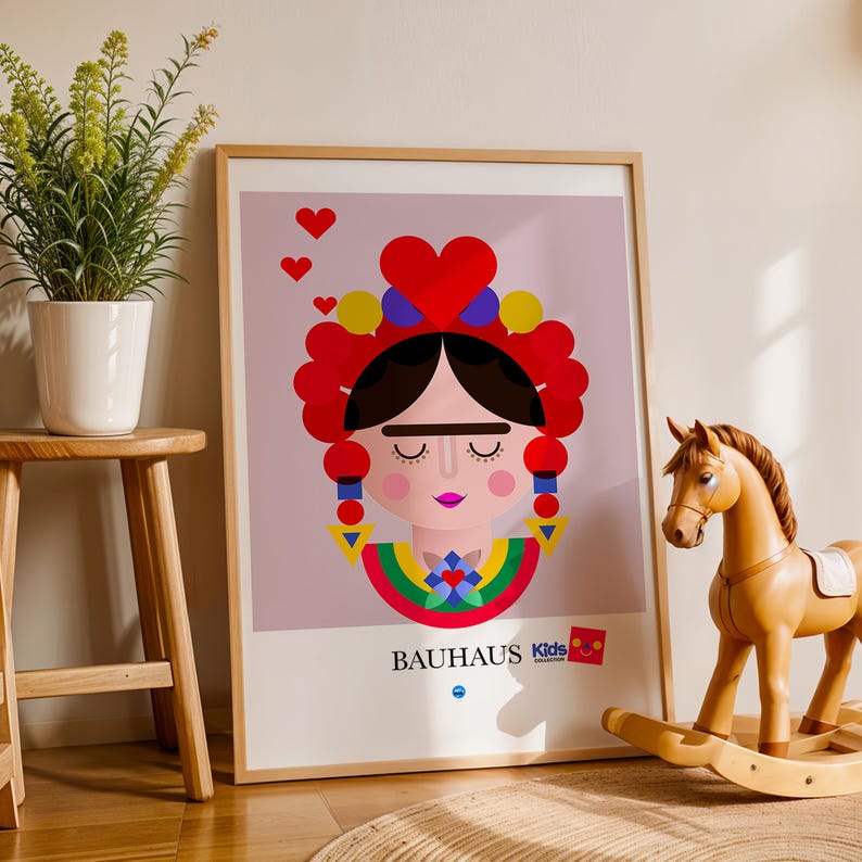 Frida Bauhaus canvas wall art