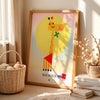 Giraffe Bauhaus paper print