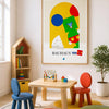 Green Mouse canvas in room