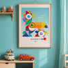 Birds Bauhaus paper print