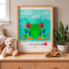 Froggie Bauhaus canvas wall art
