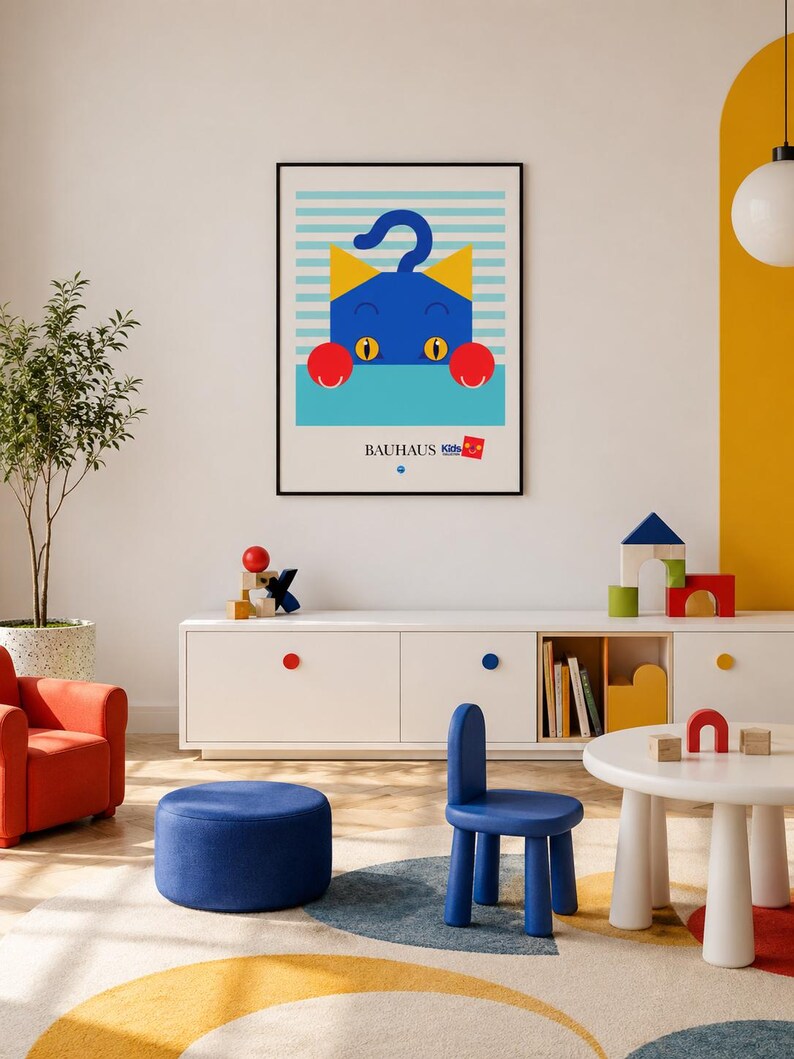 Kitty canvas in room