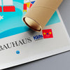 Space Bauhaus canvas wall art framed options