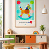 Painted Pony Bauhaus canvas wall art