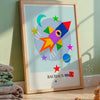 Rocket Bauhaus canvas wall art