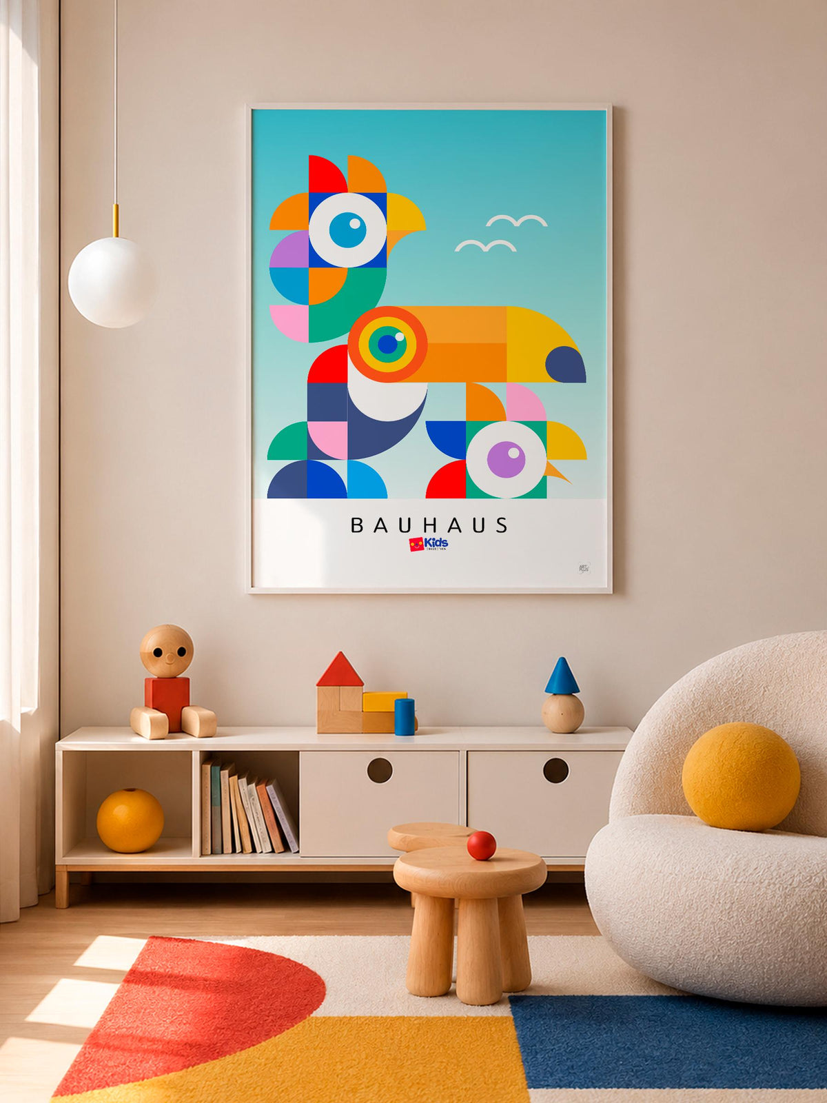 Birds Bauhaus Kids mockup 5