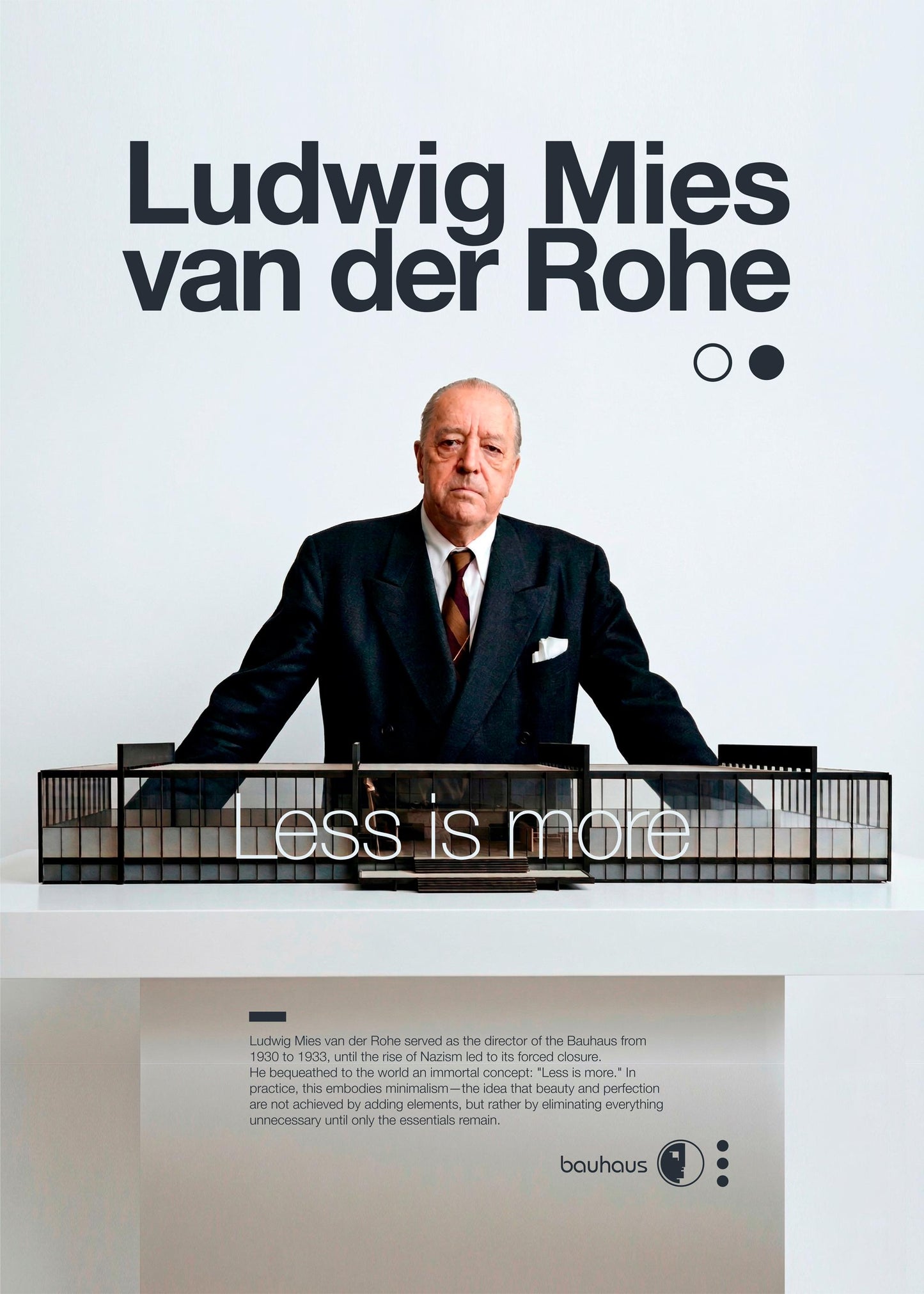 Ludwig Mies van der Rohe Bauhaus canvas wall art