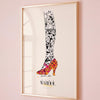 December Shoe W Warhol Drawings mockup 1