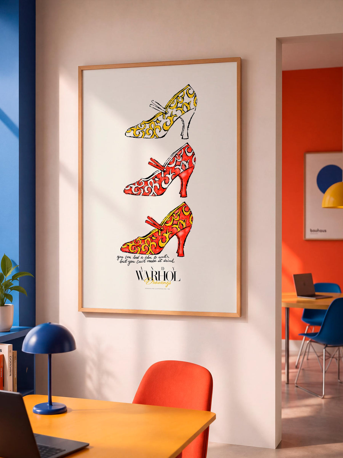 3 Shoes RY Warhol Drawings mockup 5
