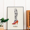 December Shoe W Warhol Drawings mockup 2