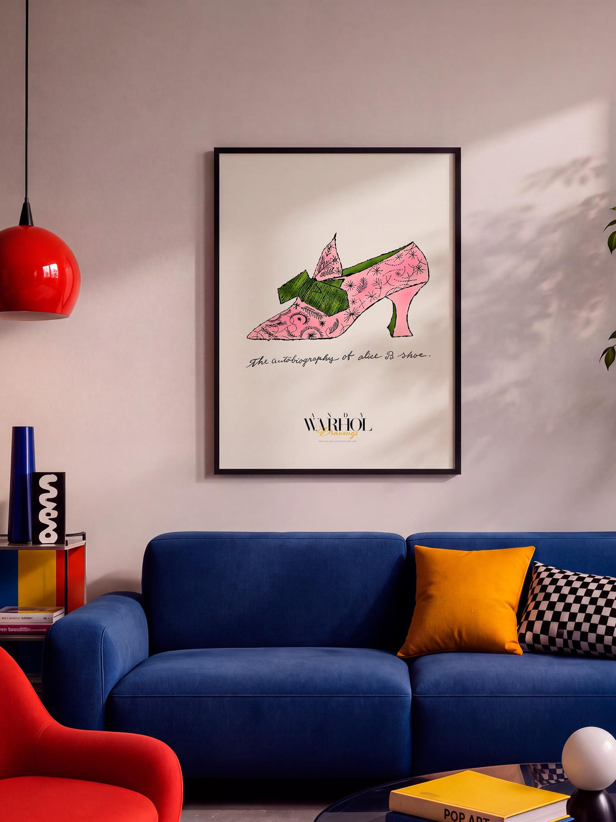 Alice B. Shoe Warhol Drawings mockup 5