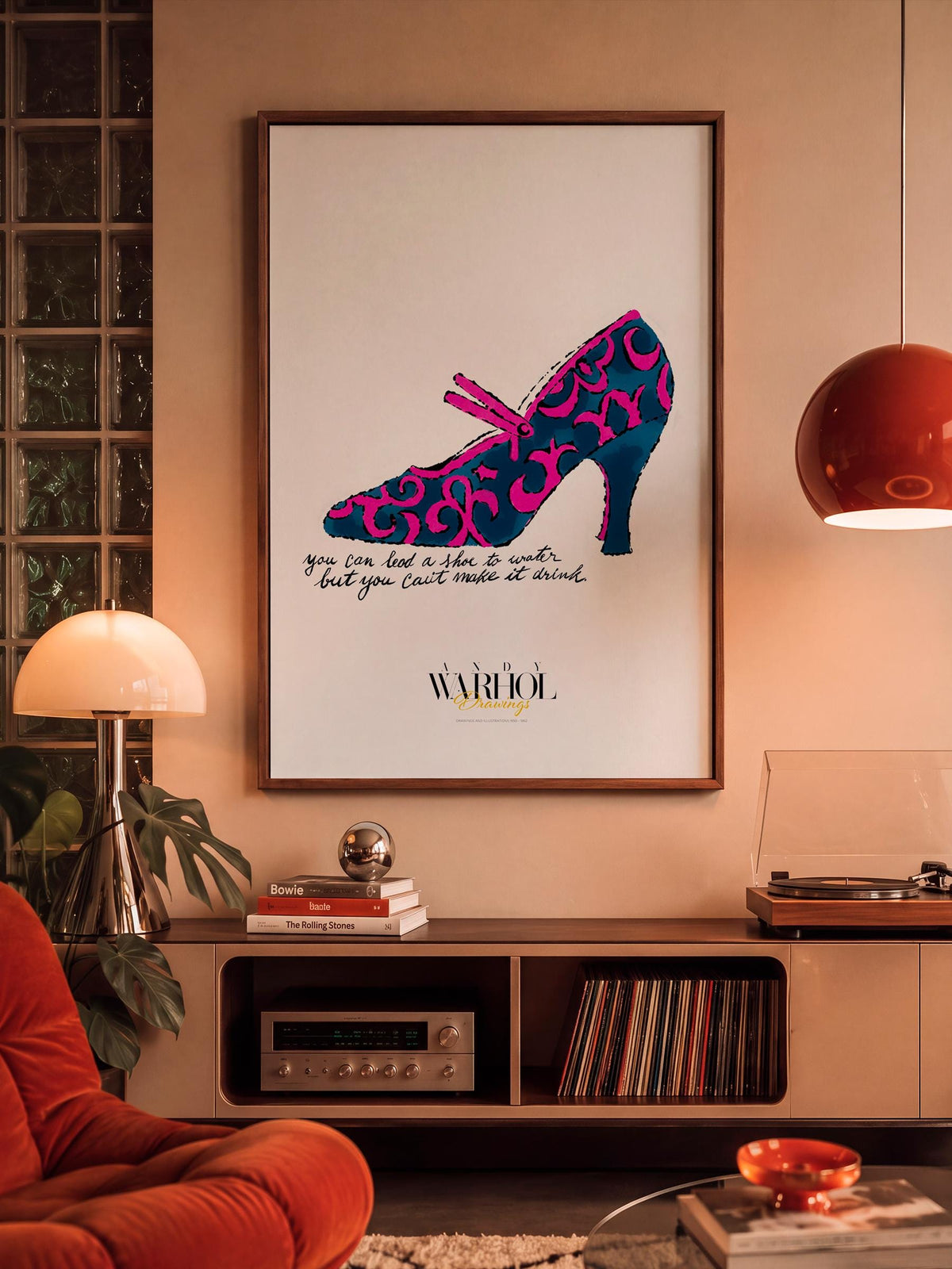 A la Recherche du Shoe Perdu Warhol Drawings mockup 2