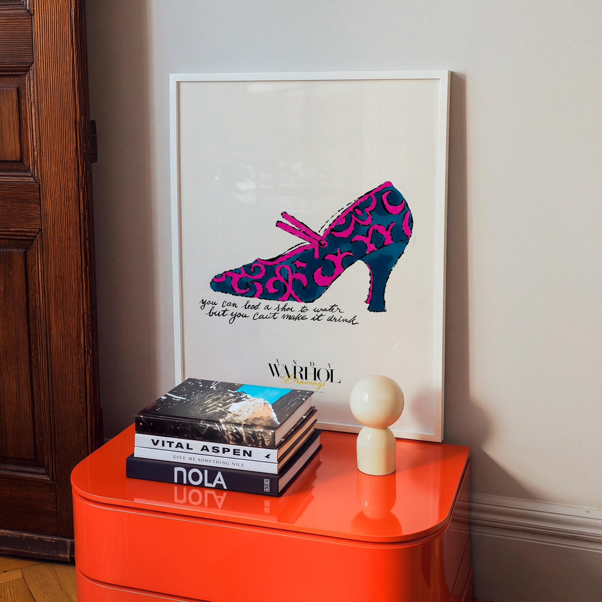 A la Recherche du Shoe Perdu Warhol Drawings mockup 5