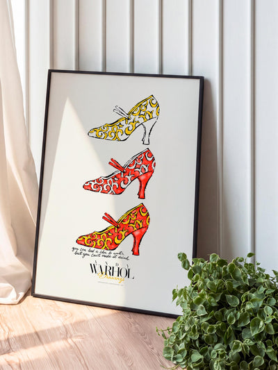 3 Shoes RY Warhol Drawings mockup 1