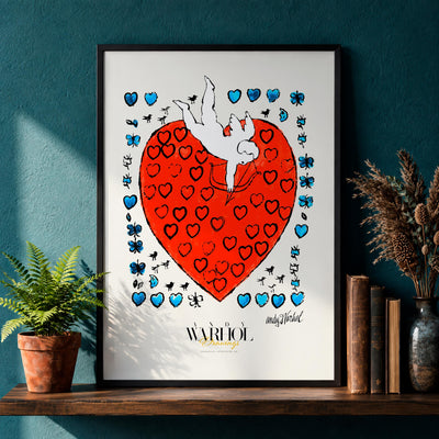 Love with 55 Hearts Warhol Drawings mockup 1