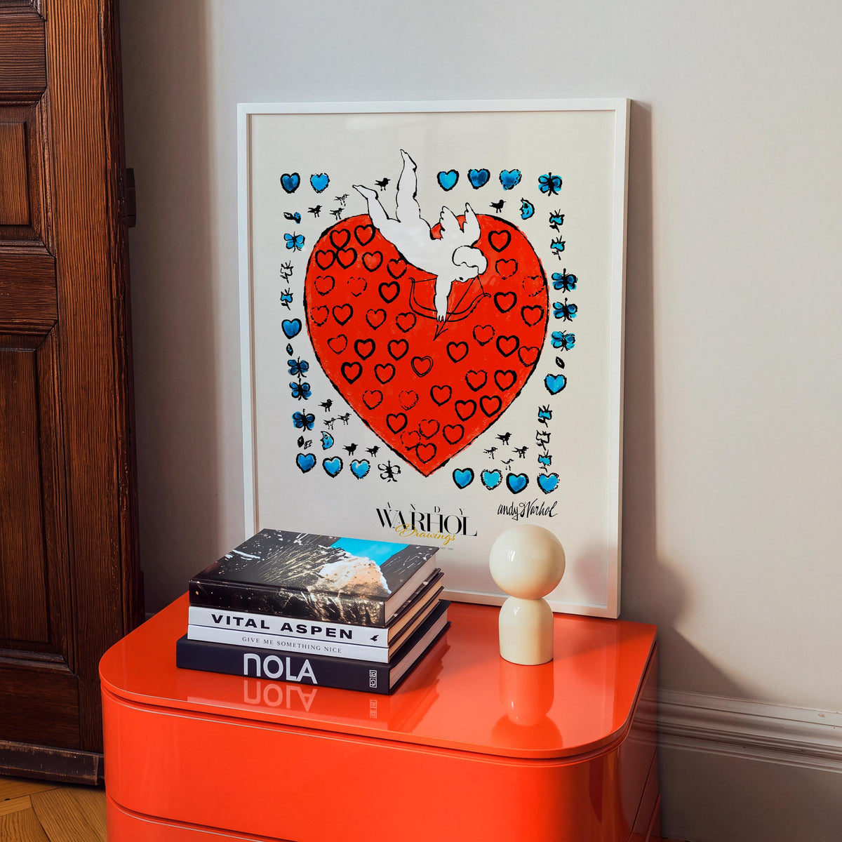 Love with 55 Hearts Warhol Drawings mockup 5