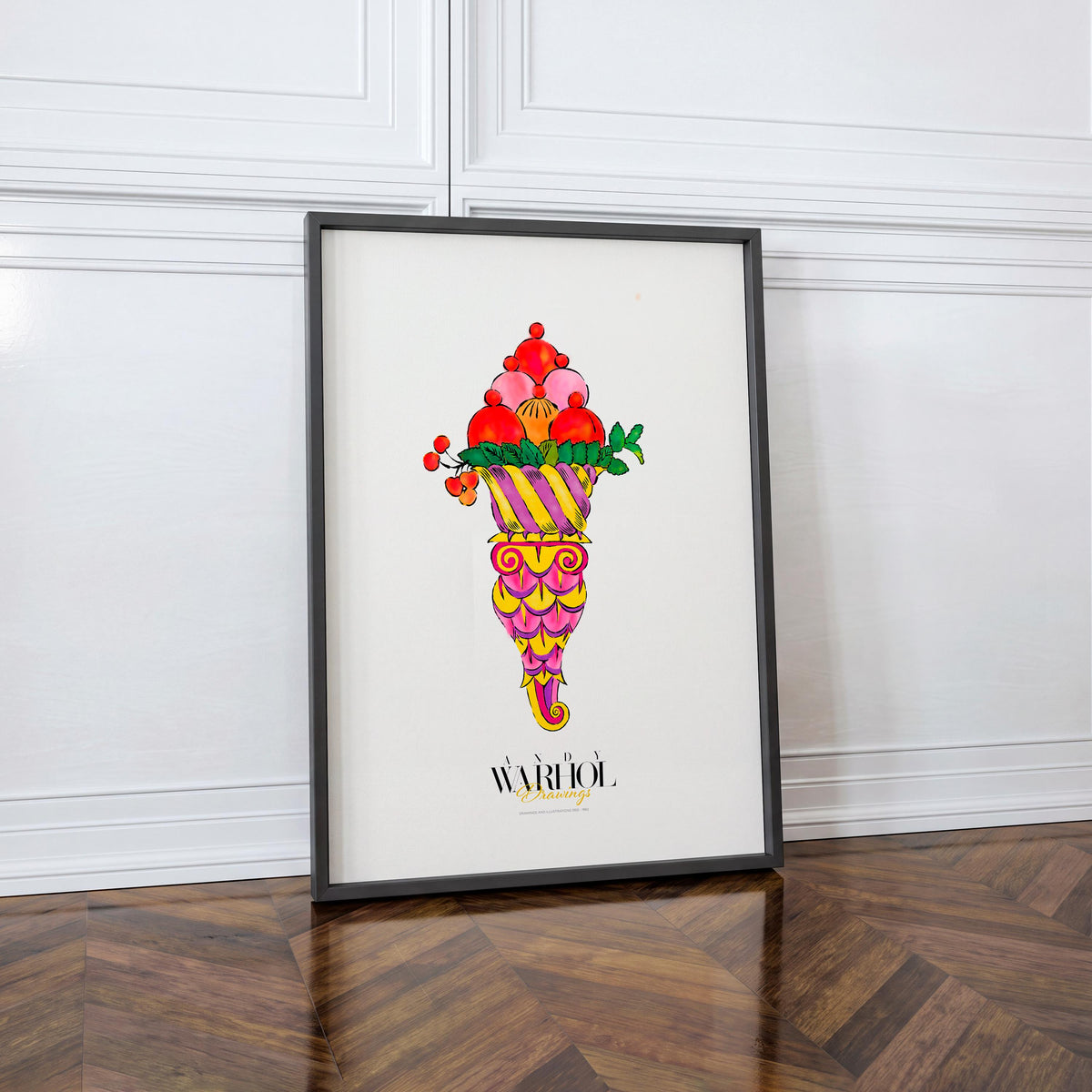 Ice Cream Dessert Warhol Drawings mockup 1
