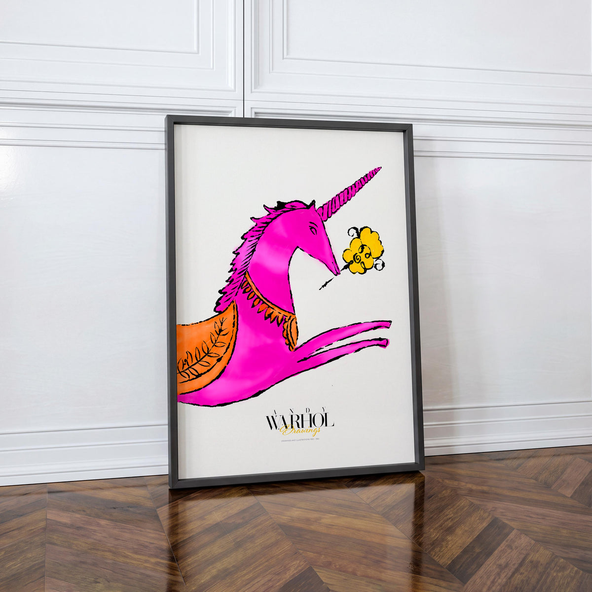 Untitled (Unicorn) Warhol Drawings mockup 1