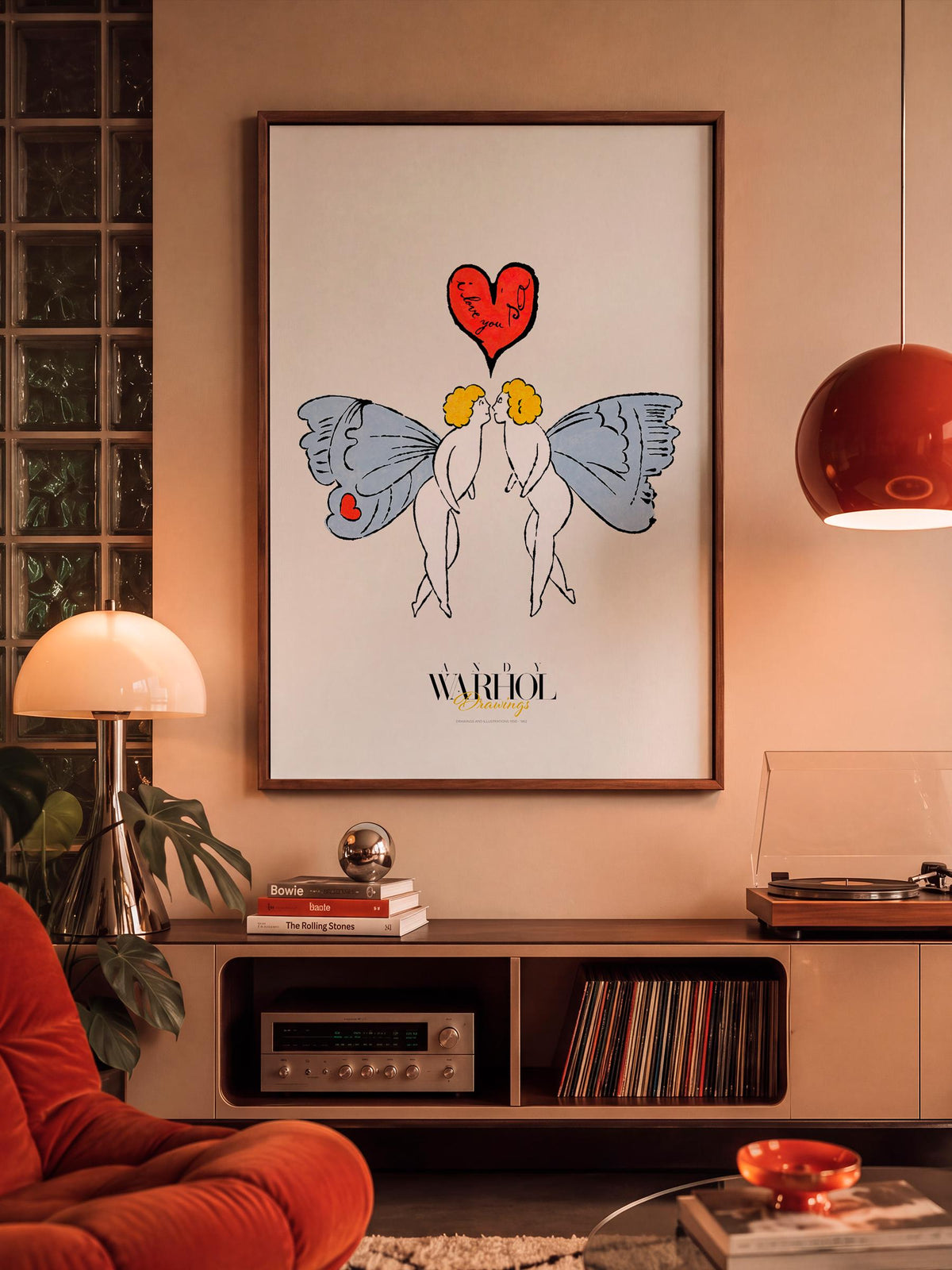 I Love You So Angel Warhol Drawings mockup 2
