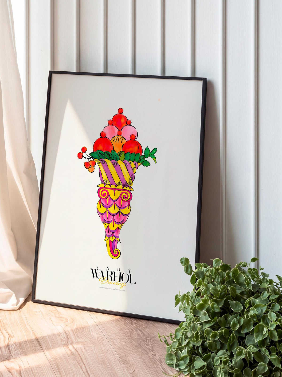 Ice Cream Dessert Warhol Drawings mockup 2