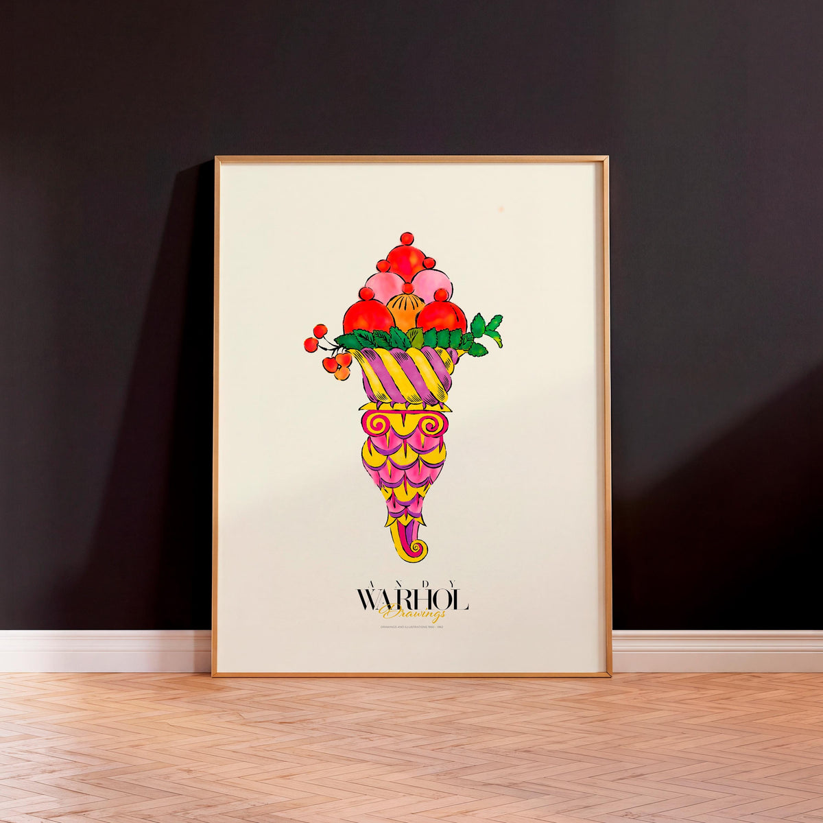 Ice Cream Dessert Warhol Drawings mockup 5