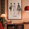Three Female Fashion Figures Warhol Drawings mockup 2